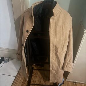 Zara Tan Trench Coat Classic Lightweight Design